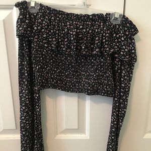 Off the shoulder crop top